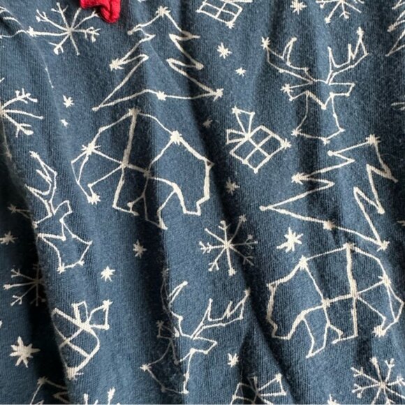 Burt's Bees Baby | Navy Blue Stars Constellation Ruffle Romper | Size 3-6 Months - Picture 8 of 9